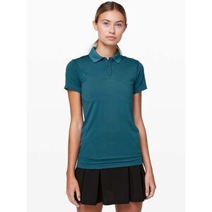 Lululemon Athletica Teal Short Sleeve Polo